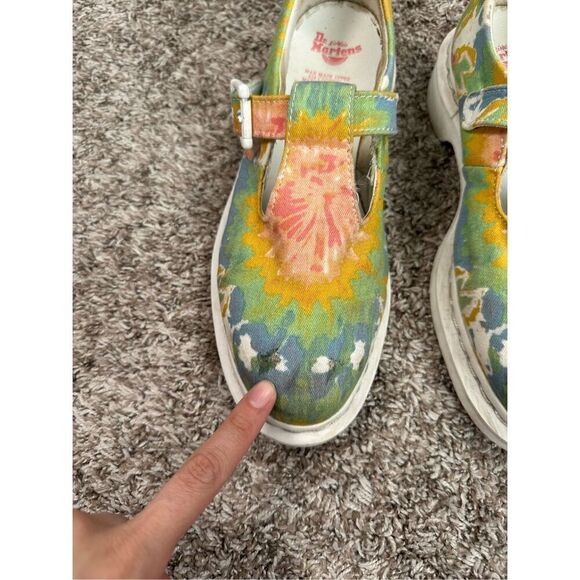 Dr. Martens V Polley MTD Multi Oxfords Multi Oxford Colorful Tie Dye Women’s 7 - Picture 8 of 13